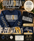 Personalized Embroidered Unbothered Sweatshirt + Free Coordinating T-Shirt