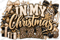 In My Christmas Era — Gold & Black Ready-to-Press DTF Transfer