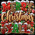 Merry Christmas Y'all — Ready-to-Press DTF Transfer